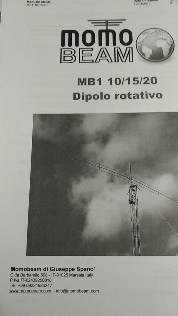 DIPOLO RIGIDO MOMOBEAM MB-1 (10-15-20m)
